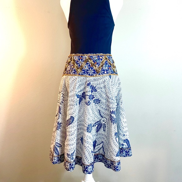 Haven Bleu Beaded Boho Gypsy Skirt - Picture 4 of 13